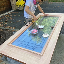 Awesome-Exterior-Oak-Door-completed-in-Wayne-New-Jesey 2